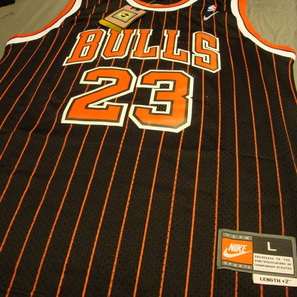 Nike Other - CHICAGO Bulls Michael Jordan Jersey L Pinstripes